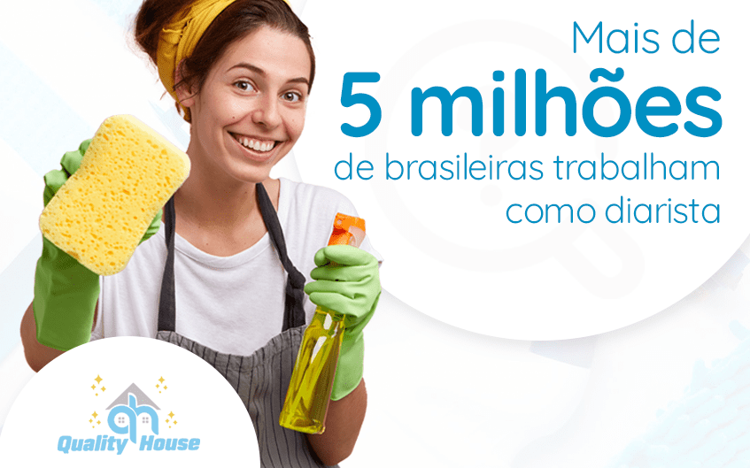 Você Sabia? Mais de 5 milhões de brasileiras trabalham como diarista